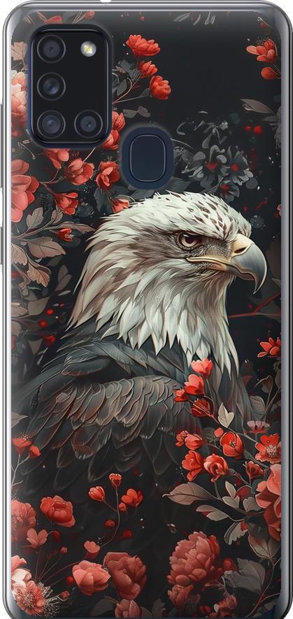 Чехол на Samsung Galaxy A21s A217F Цветочный страж (6102t-1943-42517)