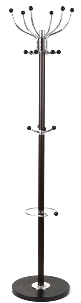 Вешалка металлическая напольная АКЛАС кактусы рябина VKY 178X38 Темно-коричневый