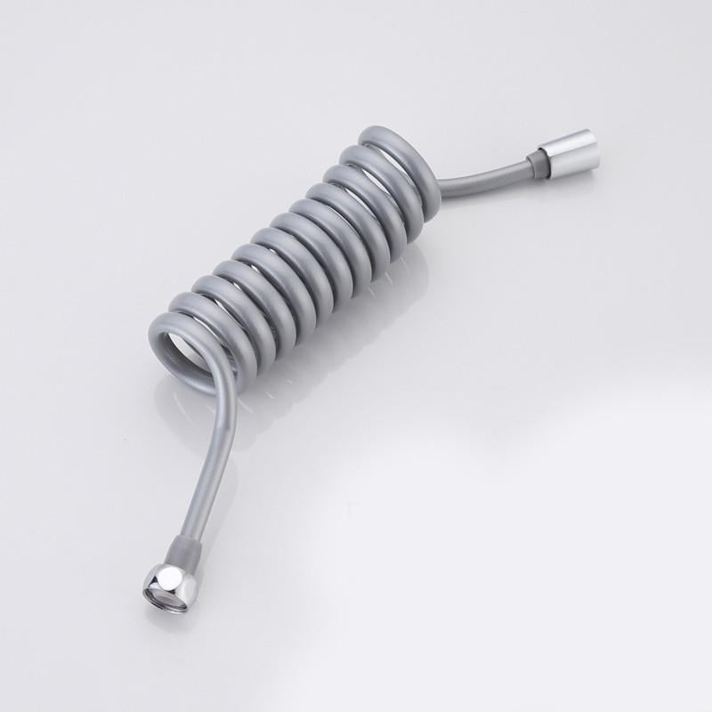 Шланг спиральный Disfact PU-CU с опресованными фитингами для гигиенического душа 2,5 м Серый/Хром (3285)