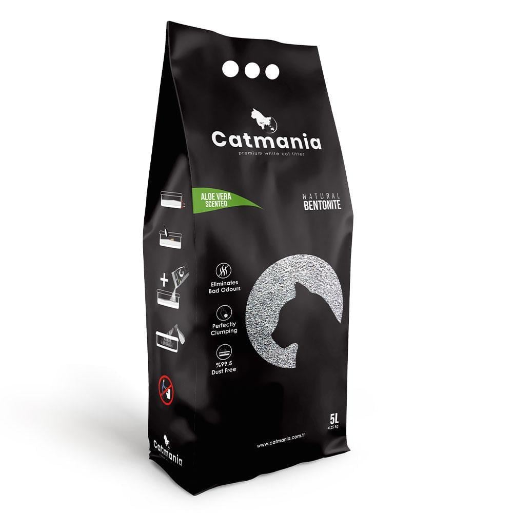 Наповнювач бентонітовий Catmania з з ароматомом алое вера 5 л