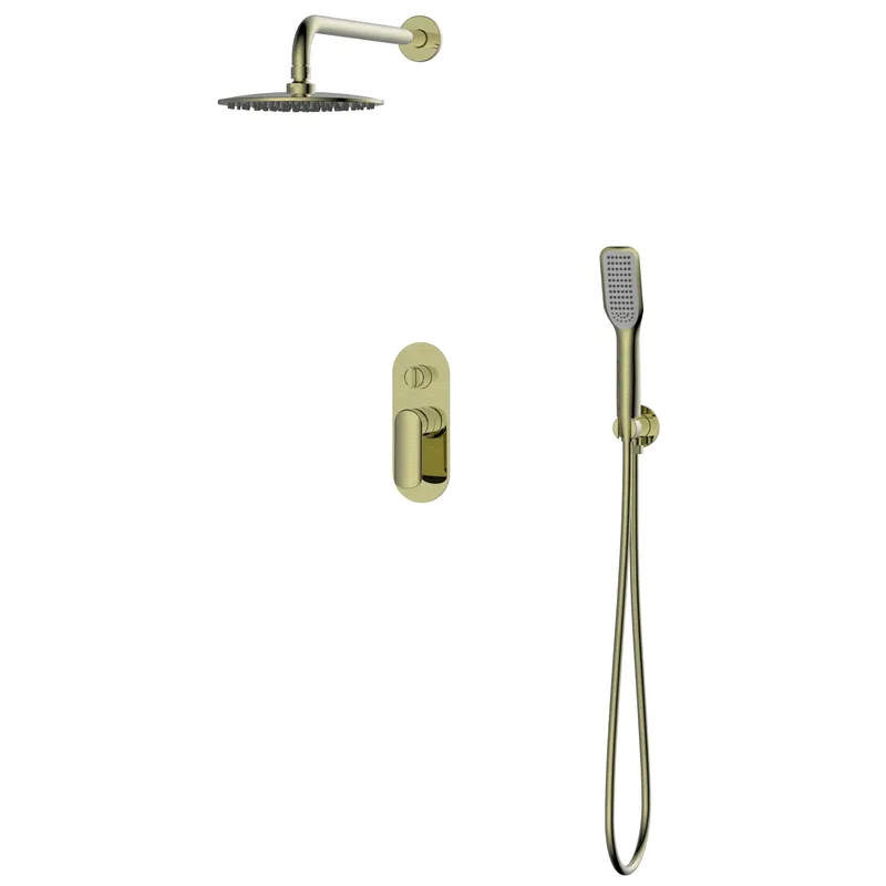 Встраиваемая душевая система KOER KB-62028-12 3 функции Brushed Gold (KR6010)
