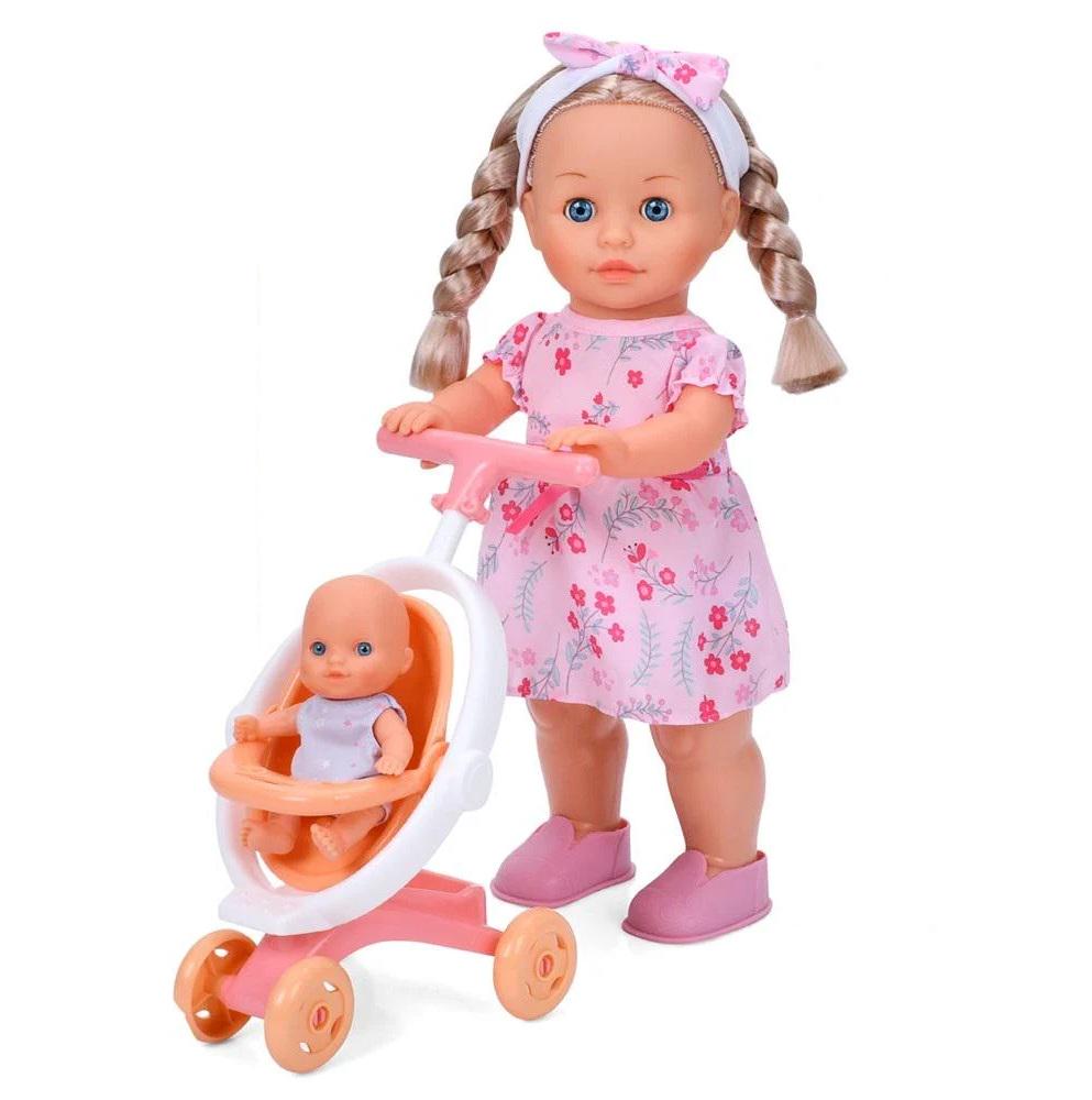 Интерактивная кукла Limo Toy Даша с пупсом в коляске 40 см (M 5959)