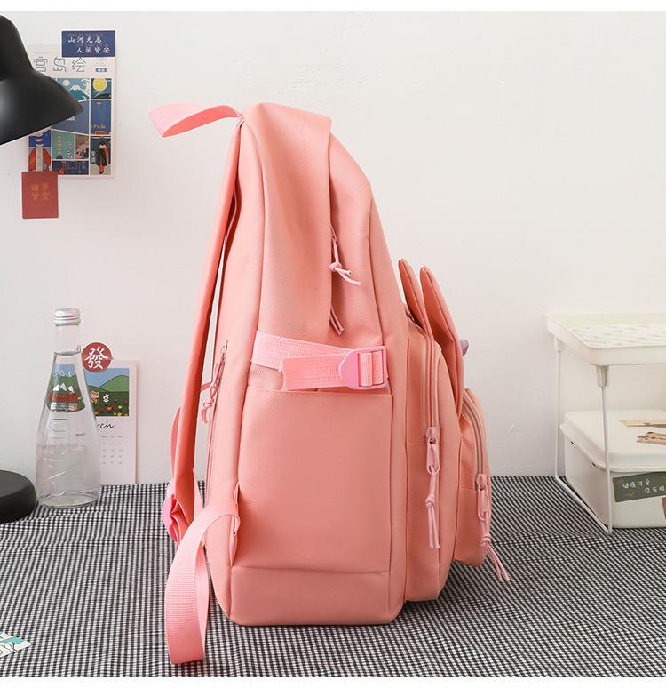 Шкільний рюкзак для дівчинки Зайчик 5в1 5-11 клас Рожевий (27667980) - фото 8 Шкільний рюкзак для дівчинки Зайчик 5в1 5-11 клас Рожевий (27667980) - фото 8