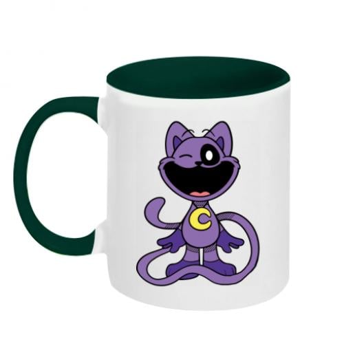 Чашка двухцветная Кэт Нэп 320 мл Бело-зеленый (17797349-30-203470) Чашка двухцветная Кэт Нэп 320 мл Бело-зеленый (17797349-30-203470)