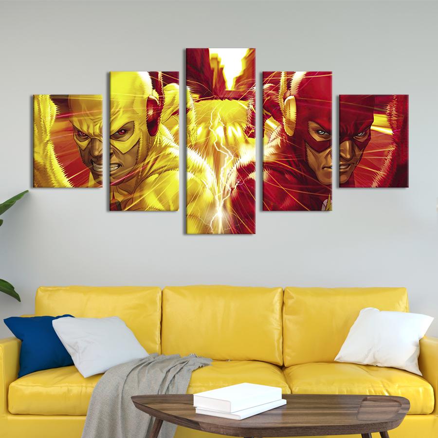 Модульна картина з 5 частин Archrages Flash та професор Зом 162х80 см (710-52)