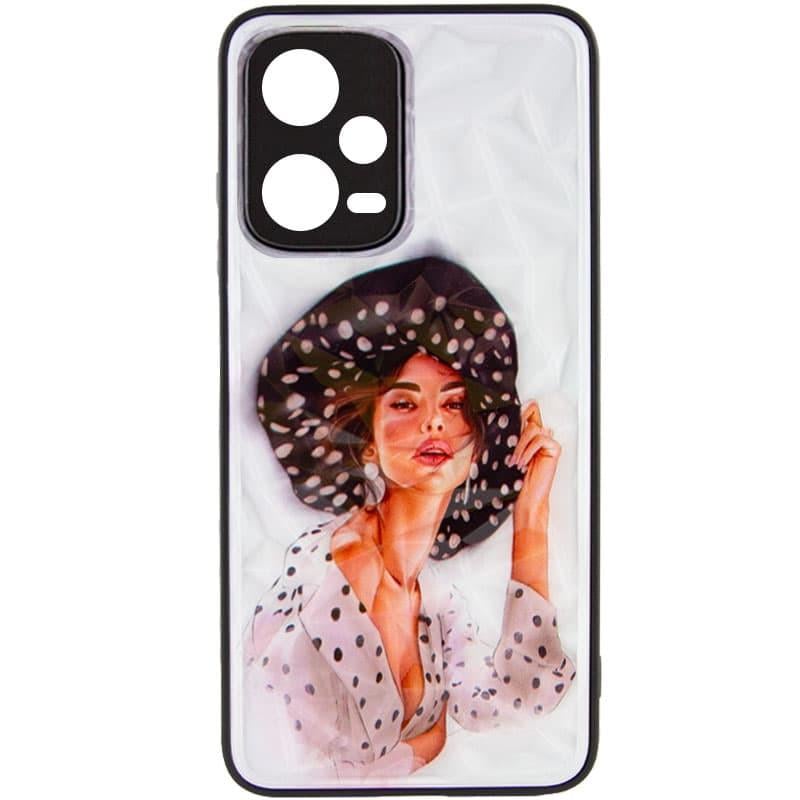 Противоударный TPU+PC Чехол Prisma Ladies для Xiaomi Redmi Note 12 Pro 5G Girl in a hat - фото 2