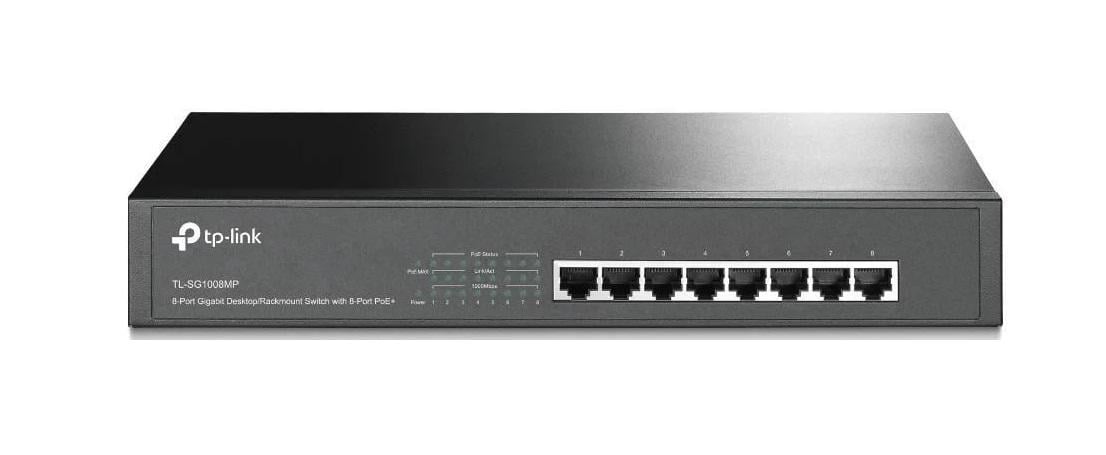 Коммутатор TP-LINK TL-SG1008MP 8xGE/PoE 126W 13" 1U неуправляемый