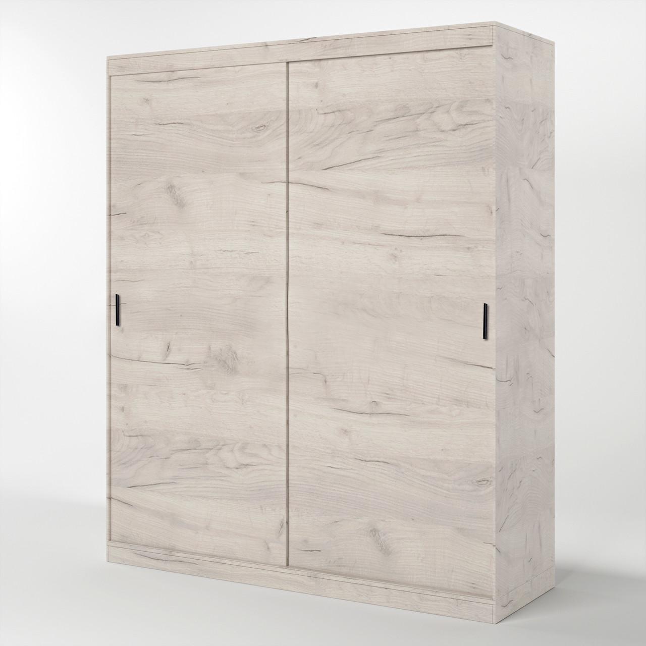 Шкаф-купе Эверест Соната 1800 двухдверный 180х60х217 см Дуб Крафт белый (DTM-2669)