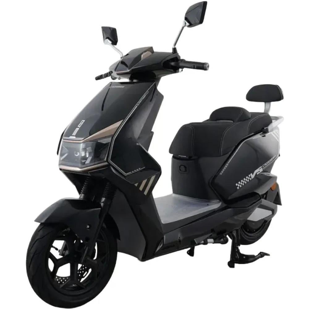 Электроскутер двухместный Crosser V5 2500W 72V/35Ah Черный
