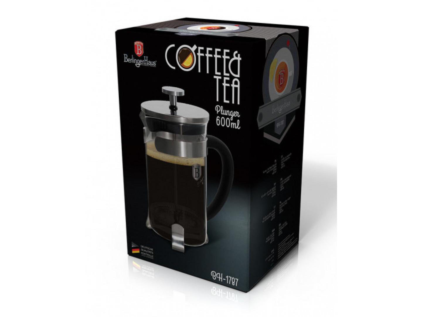 Френч-пресс Berlinger Haus Black Royal Collection 600 мл (BH-1787) - фото 2 Френч-пресс Berlinger Haus Black Royal Collection 600 мл (BH-1787) - фото 2