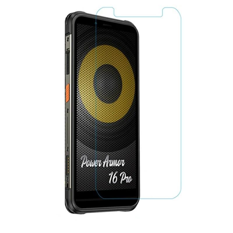 Закаленное защитное стекло на Ulefone Power Armor 16 Pro / Прозрачное