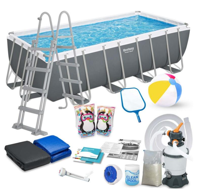 Бассейн каркасный прямоугольный Bestway 56671N 488x244x122 см (DM-56671N-17W1)