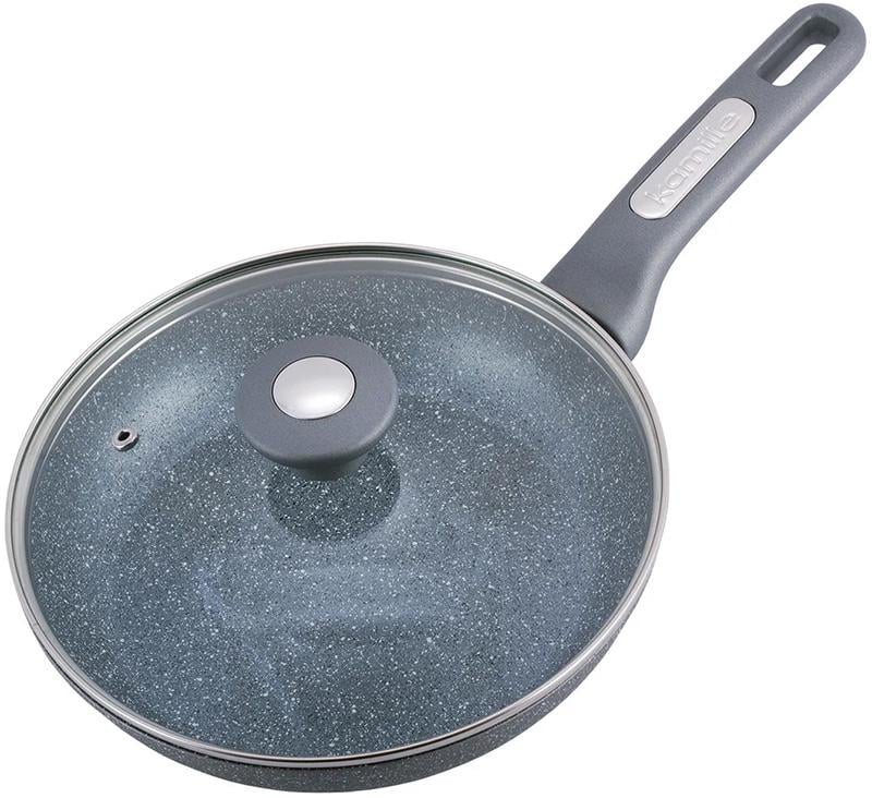 Сковорода Kamille Granite Ø 22 см с крышкой (KM-4270GR)