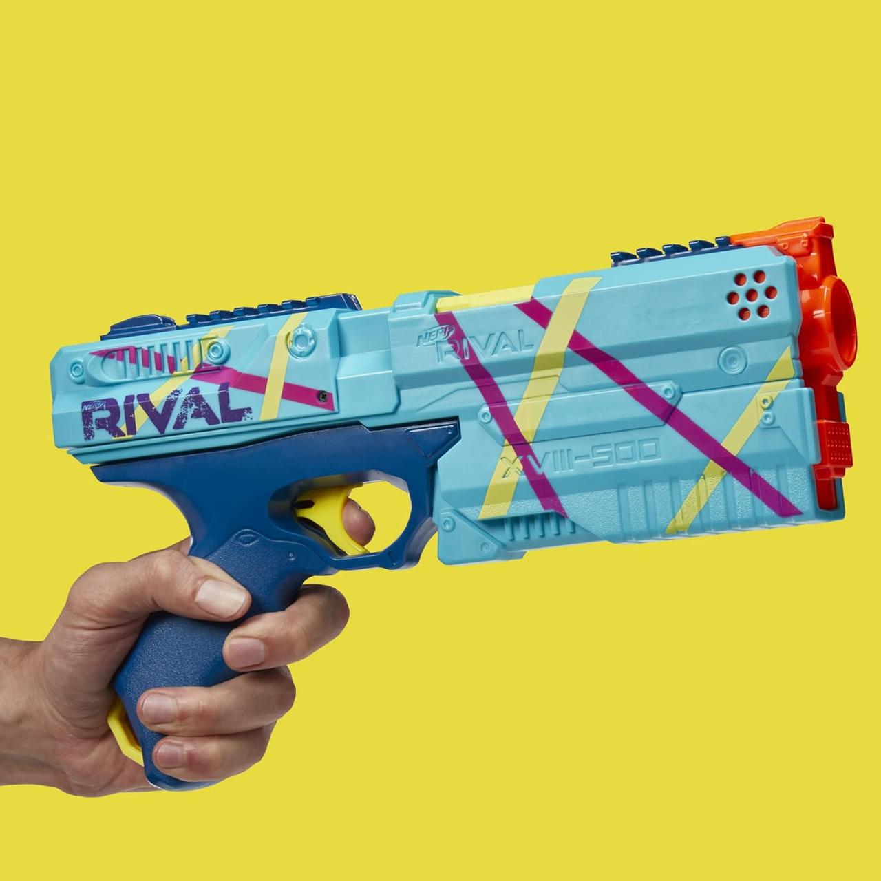 Бластер Nerf Соперник Кронос Nerf Rival Kronos Exclusive Бирюзовый - фото 4 Бластер Nerf Соперник Кронос Nerf Rival Kronos Exclusive Бирюзовый - фото 4