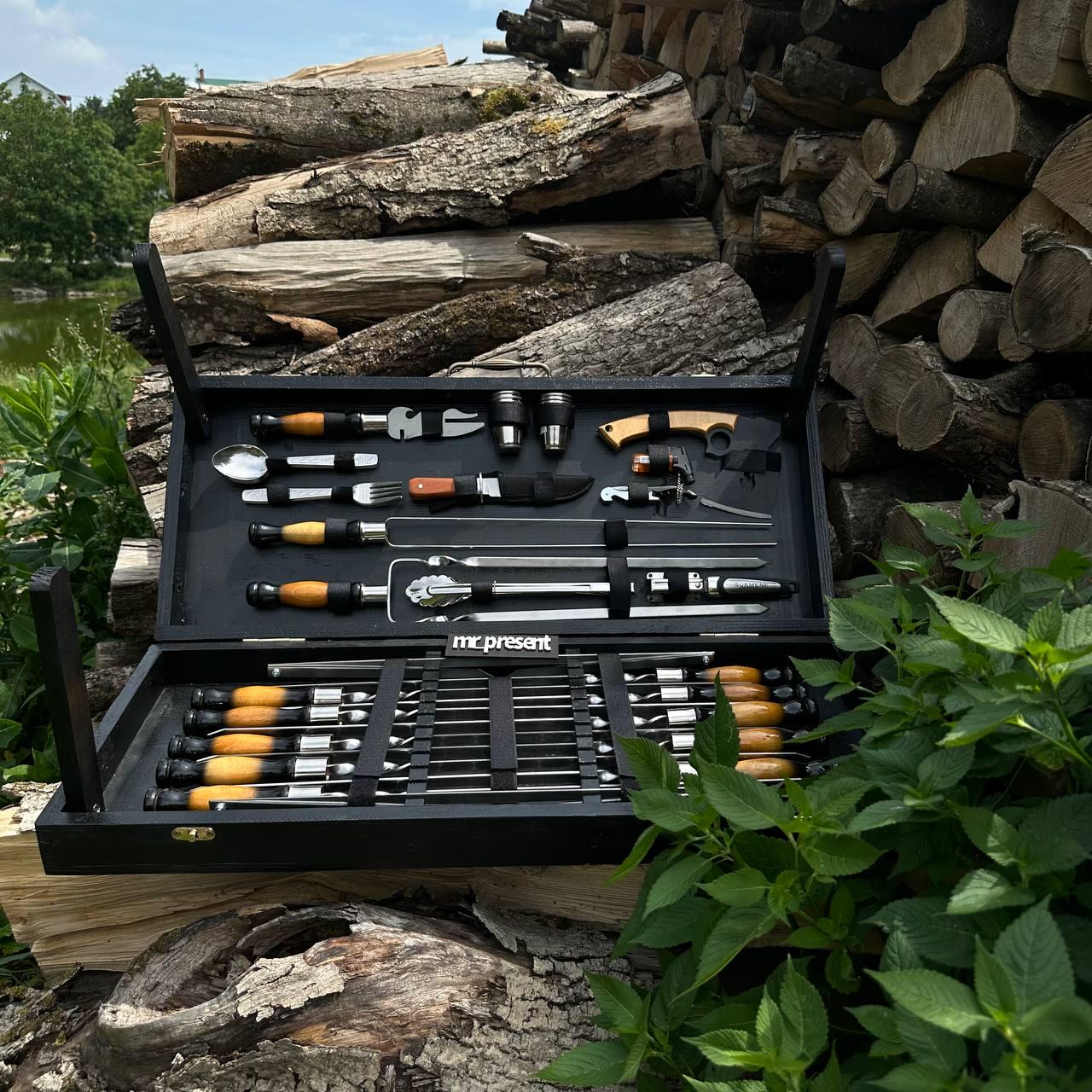 Набор шампуров Grill Master Pro кейс-столик (19131041)