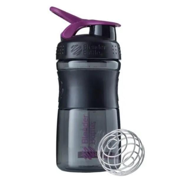 Шейкер спортивный Blender Bottle SportMixer Flip 20 oz/590 мл Black/Plum (SM 20oz Black/Plum)