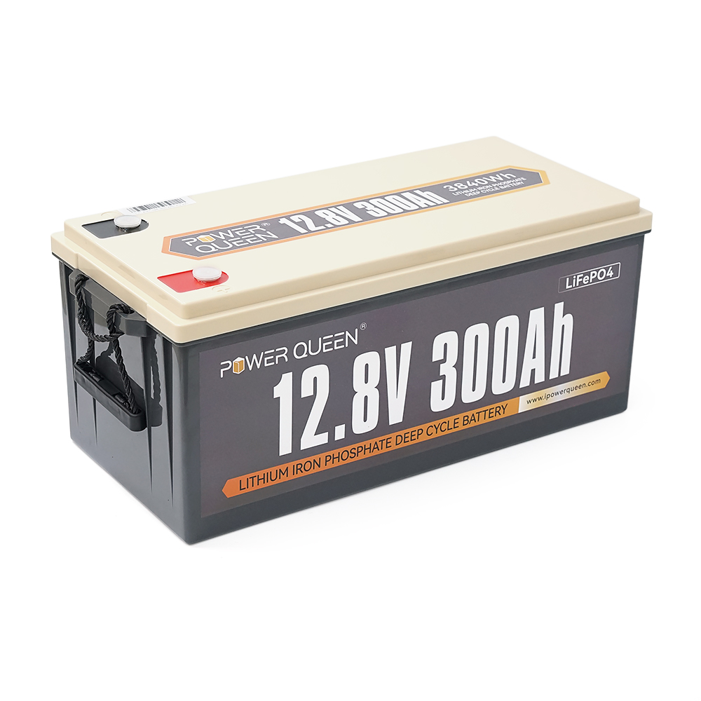 Аккумулятор LiFePO4 Power Queen 12,8V 300 Ah 3840Wh BMS 200A для кемпинга и солнечных систем (39223) Аккумулятор LiFePO4 Power Queen 12,8V 300 Ah 3840Wh BMS 200A для кемпинга и солнечных систем (39223)