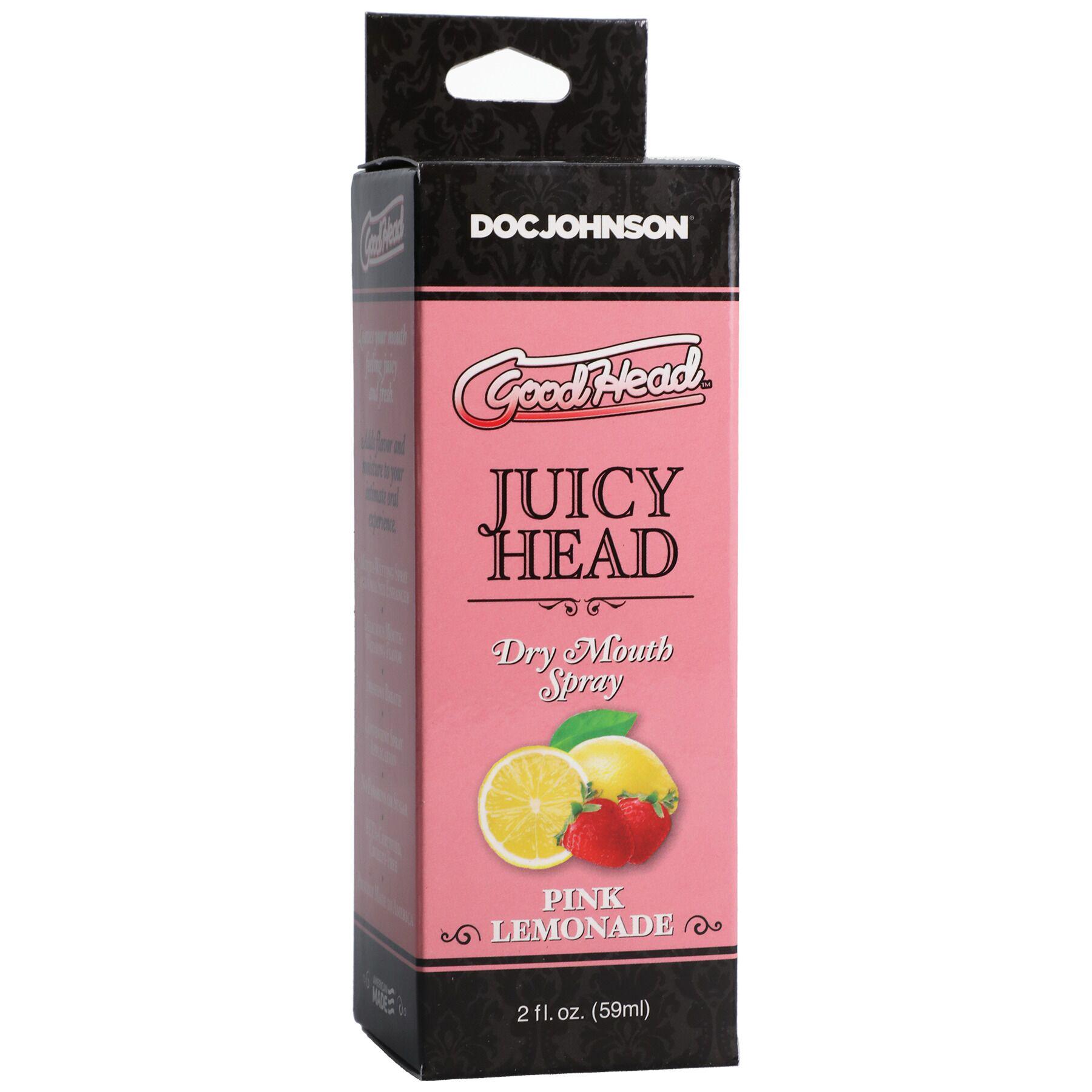 Спрей оральный Doc Johnson GoodHead Juicy Head Dry Mouth Spray Pink Lemonade - фото 2