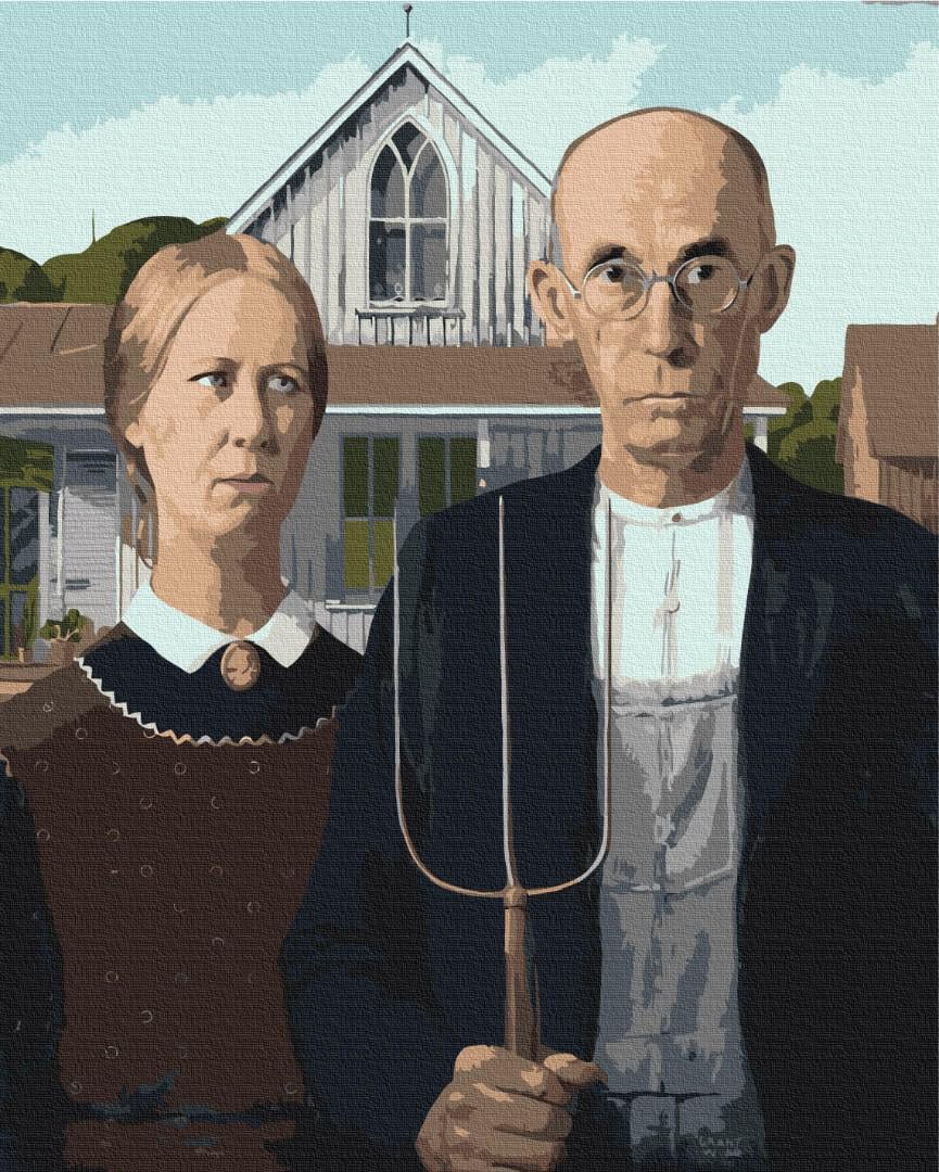 Картина по номерам Brushme Премиум Американская готика 40x50 см (PBS36702)