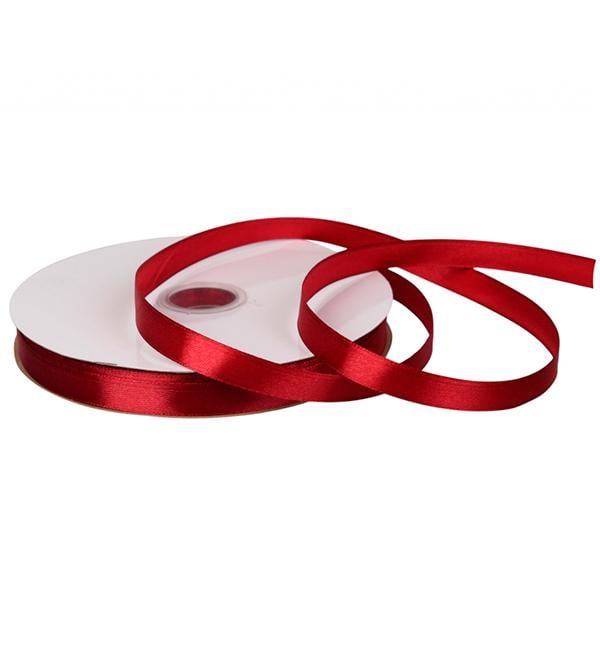 Лента атласная 1,2 см/91,4 м Бордовый (48)