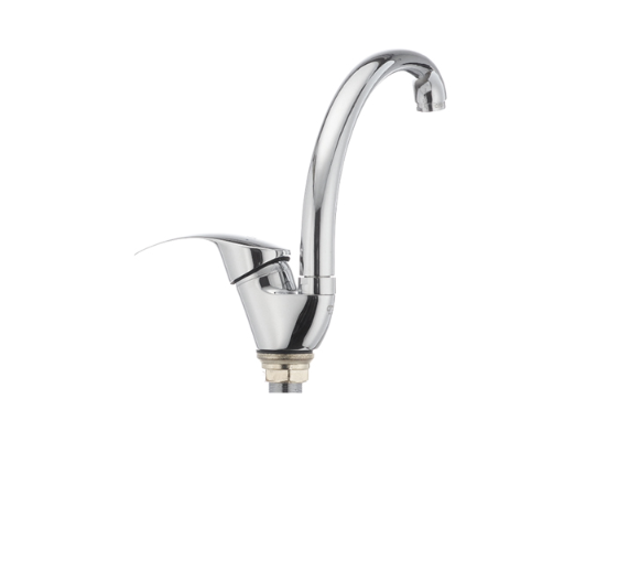 Смеситель для мойки Cron MARS-777 с высоким изливом однорычажный цинковый сплав Хром (b-CR0055) - фото 3 Смеситель для мойки Cron MARS-777 с высоким изливом однорычажный цинковый сплав Хром (b-CR0055) - фото 3