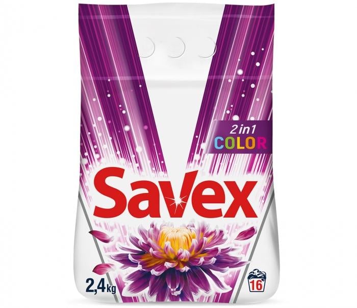 Стиральный порошок Savex Automat 2 в 1 Color 2.4 кг