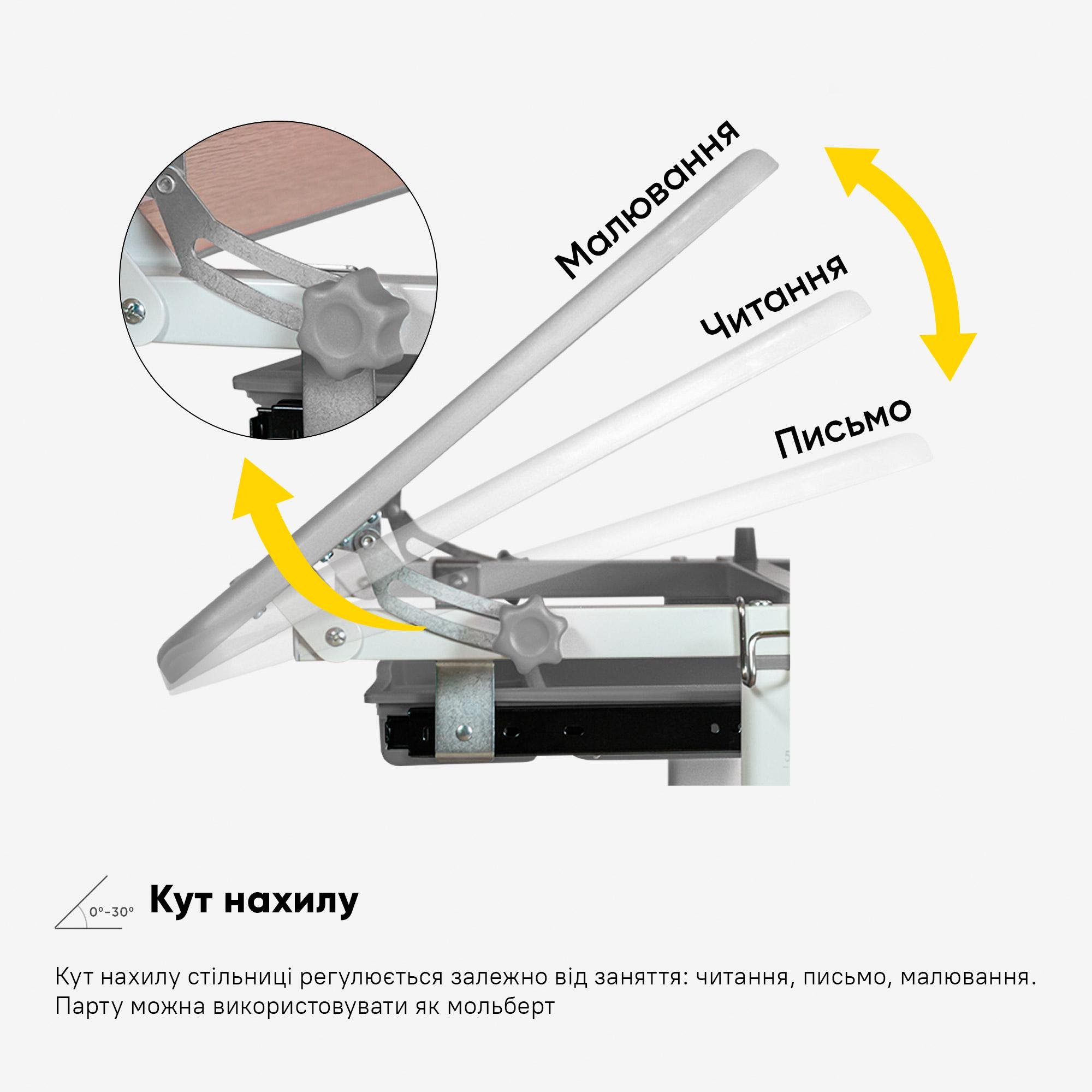 Комплект мебели Evo-Kids (стол+стул+полка+лампа) BD-20 G - фото 5