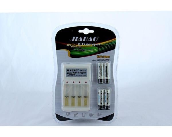 Зарядний пристрій для батарей Jiabao Charger JB-212 з 4-ма батарейками мікропальчики ААА (3279) - фото 7