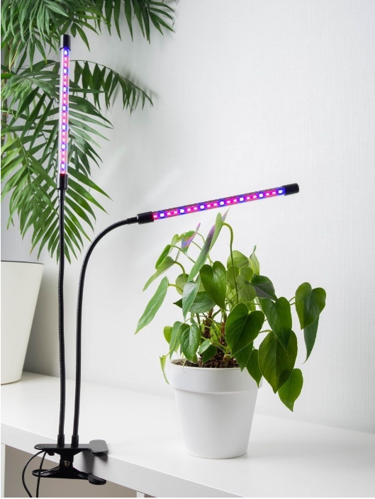 Фитолампа для комнатных растений светодиодная GreenLand двойная с таймером 20W Черный - фото 7 Фитолампа для комнатных растений светодиодная GreenLand двойная с таймером 20W Черный - фото 7