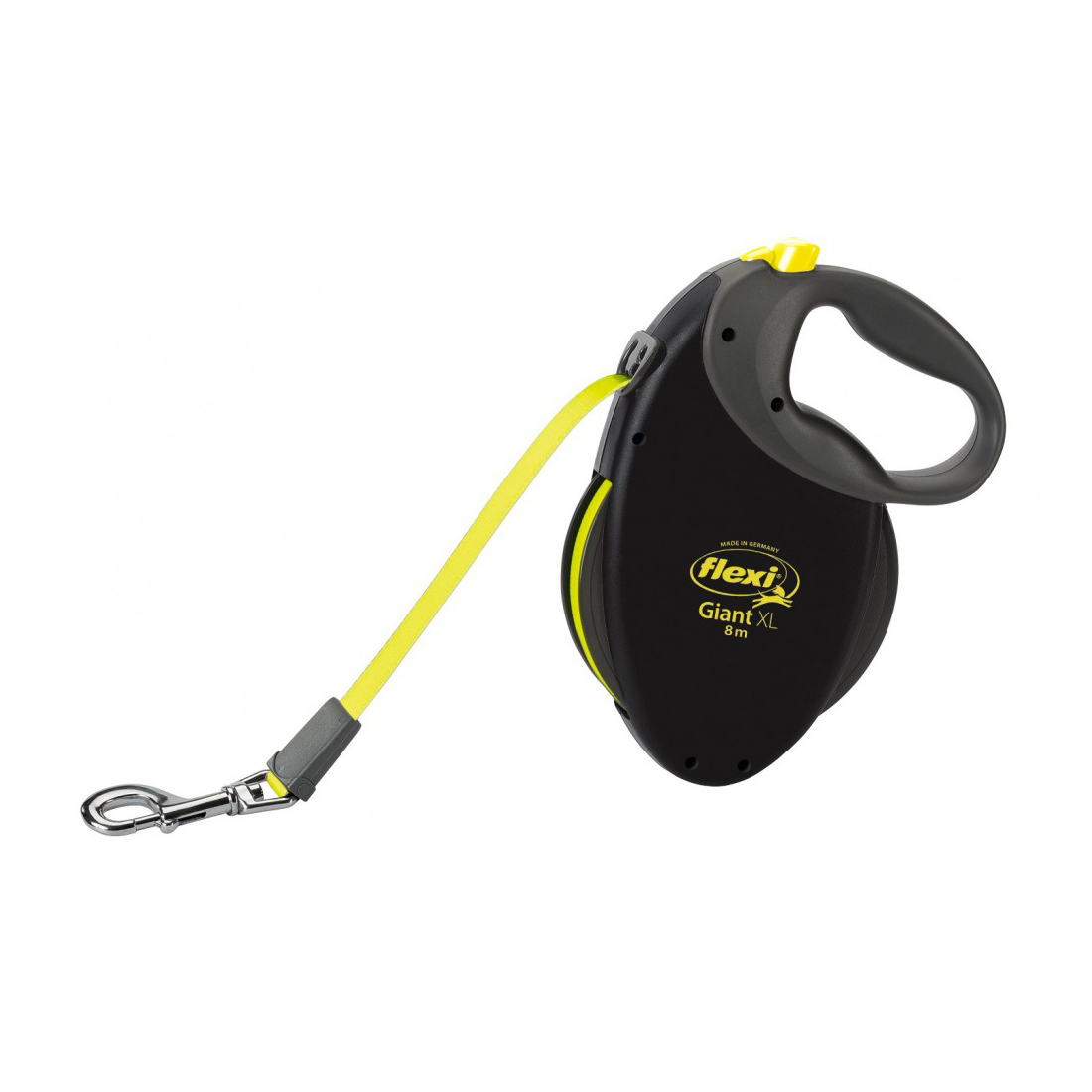 Поводок-рулетка Flexi с лентой Neon Giant XL 8 м от 50 кг Черный