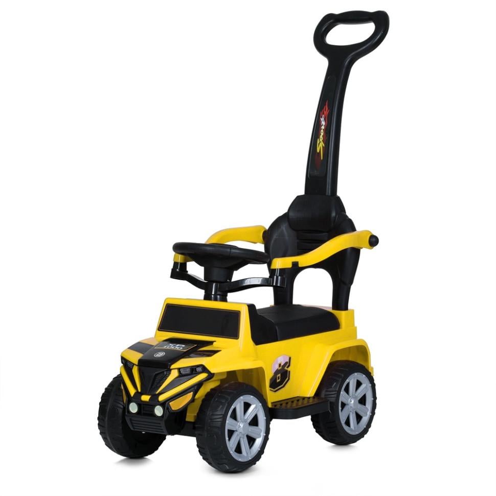 Толокар детские Bambi с родительской ручкой и отделением для вещей 65 см Белый (DK-170-K-154)