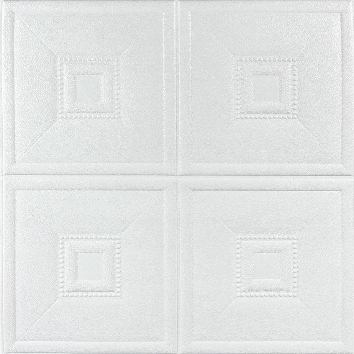 Панель стеновая 3D 700х690х5 мм (SW-00003305 белый)