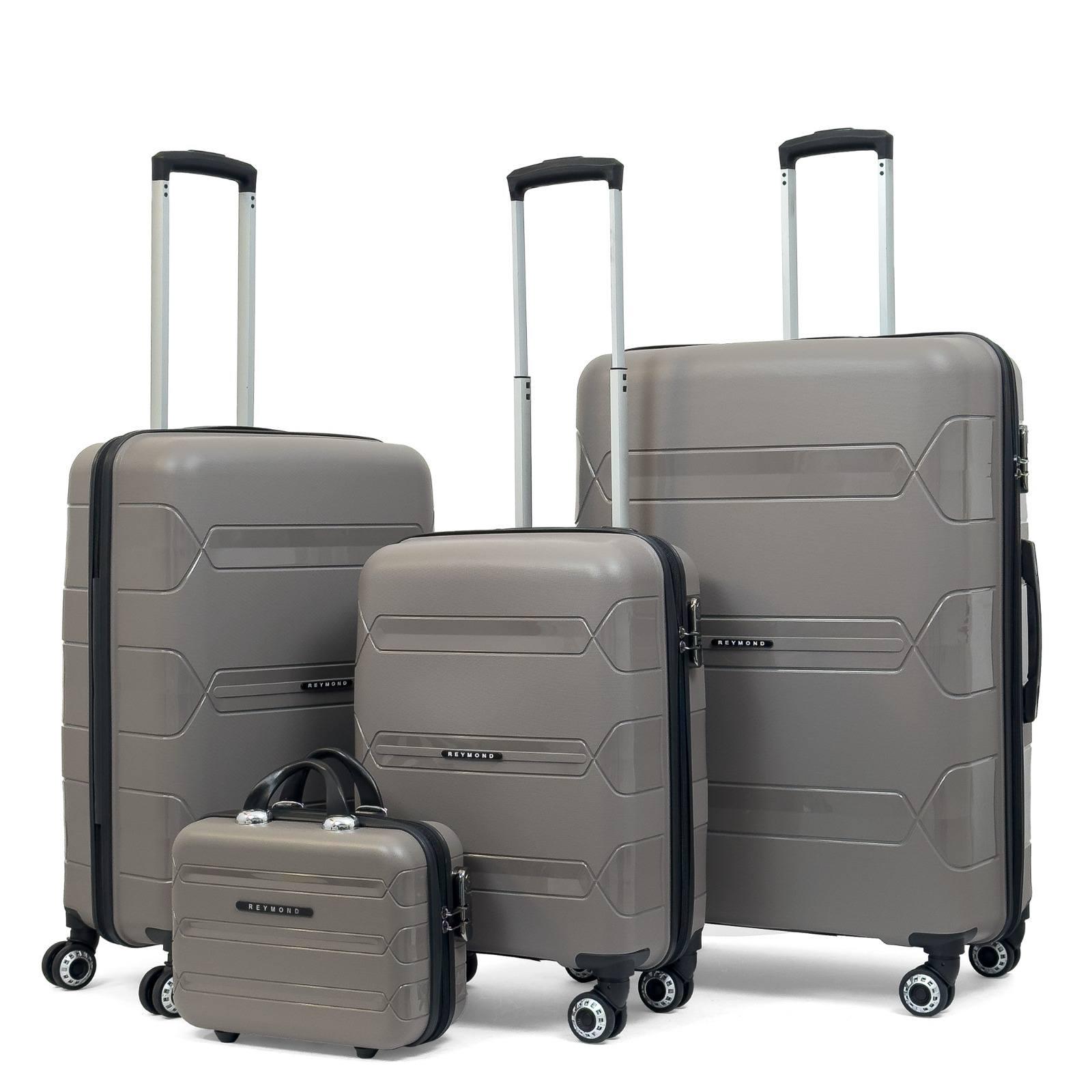 Чемодан Reymond PP003-L полипропилен с расширением на 4-х двойных колесах L 120/10 л - фото 3