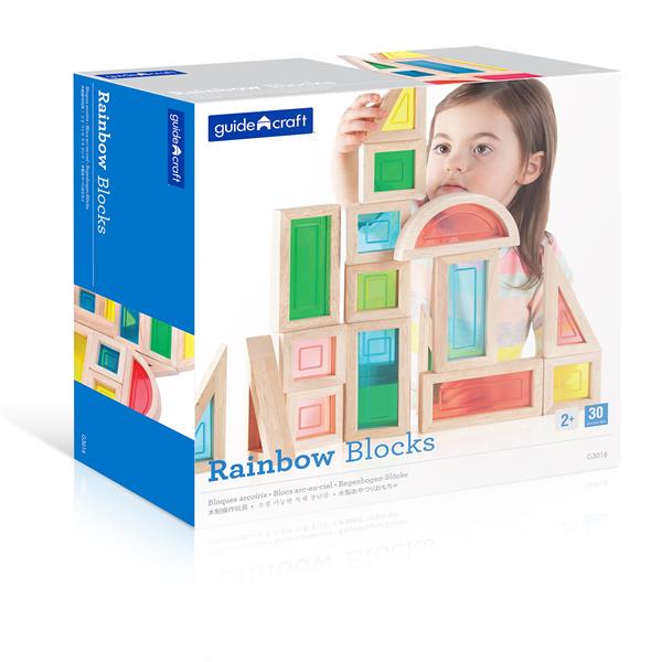 Кубики Guidecraft Block Play Велика веселка 14 см 30 шт. (G3016) Кубики Guidecraft Block Play Велика веселка 14 см 30 шт. (G3016)