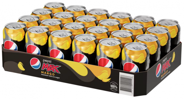 Напій Pepsi Max Mango без цукру 0,33 л 24 шт.