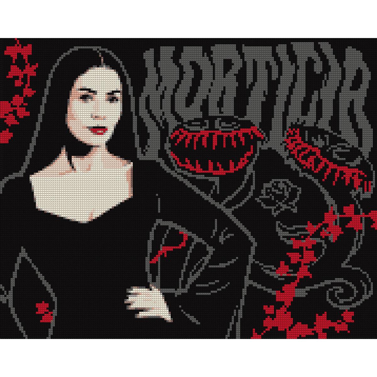 Алмазна мозаїка Santi Wednesday Mysterious Morticia на підрамнику 40х50 см (955114)