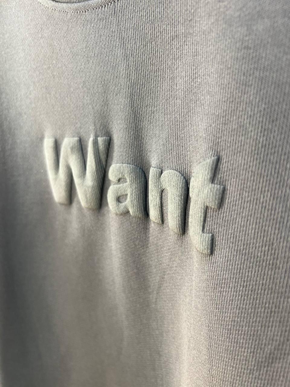 Світшот жіночий U S 293 WANT широкий попереду OS Графітовий (1514) - фото 3