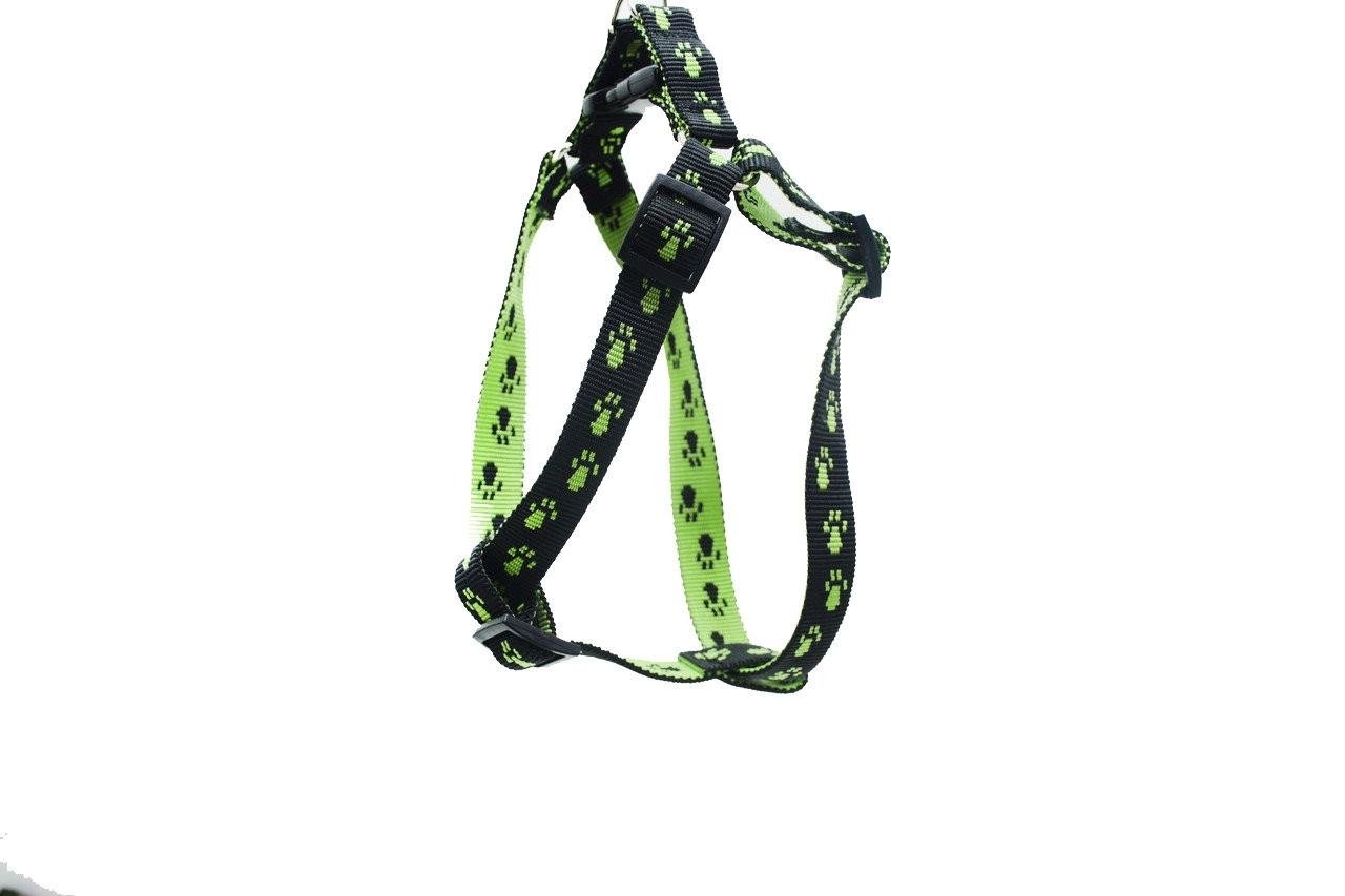 Шлейка для животных Лори Лапки 1 см Черно-зеленый (ф711)