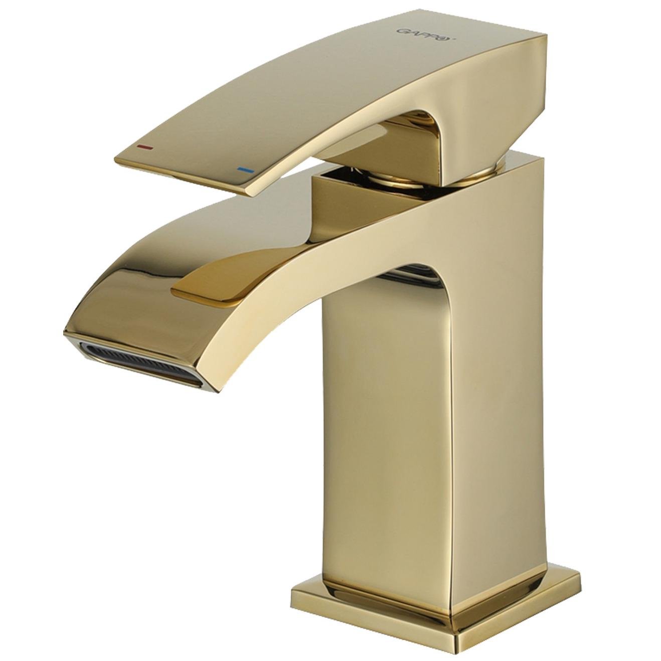 Смеситель для умывальника Gappo G1007-3 однорычажный Золотой (164556)