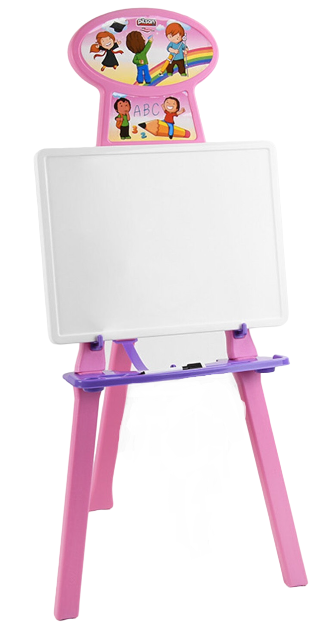 Мольберт дитячий Pilsan дошка/маркер/інструкція Pink (105237)