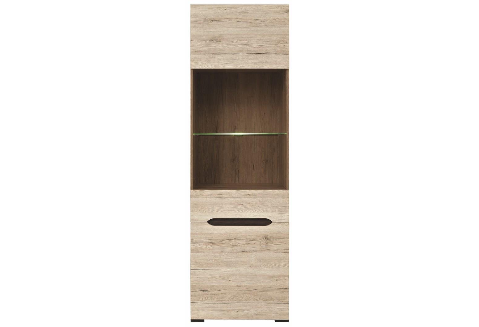 Шафа-вітрина Гербор Ельпасо 60х42х200 Дуб сан-ремо світлий (33118) Шафа-вітрина Гербор Ельпасо 60х42х200 Дуб сан-ремо світлий (33118)