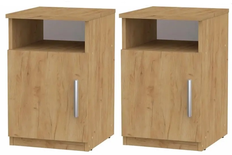 Тумба приліжкова Компаніт ПКТ-1 2 шт. Дуб крафт золотий (26642717)