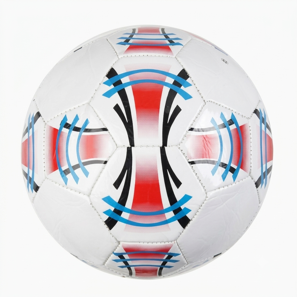 Футбольный мяч 70160-10 №5 PVC резиновая камера 270 г Белый