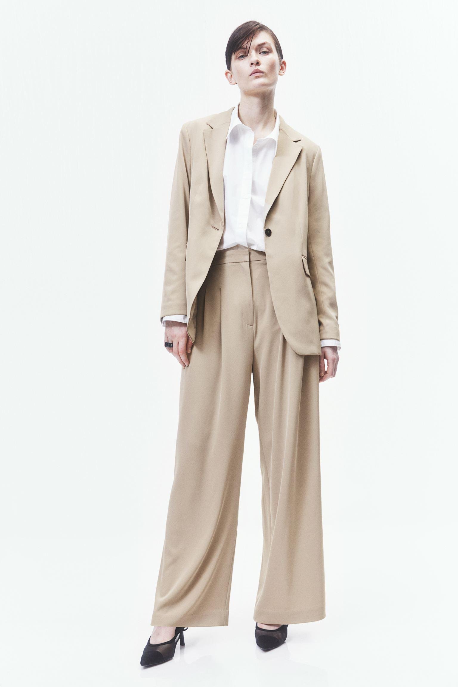 Штани H&M р. 40 Світло-бежевий (A17111090271)