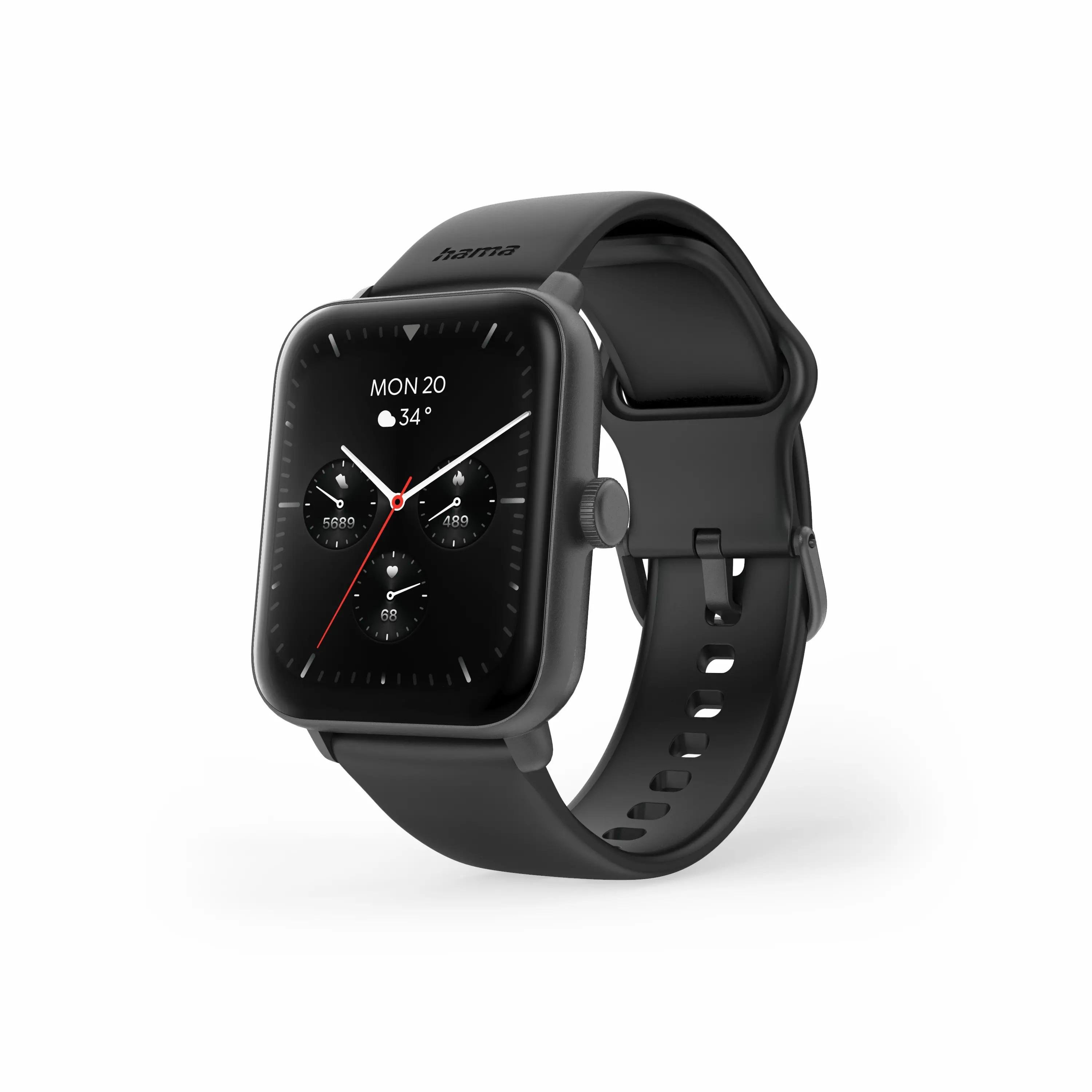 Смарт-годинник Hama Fit Watch 6010 Black (614169)