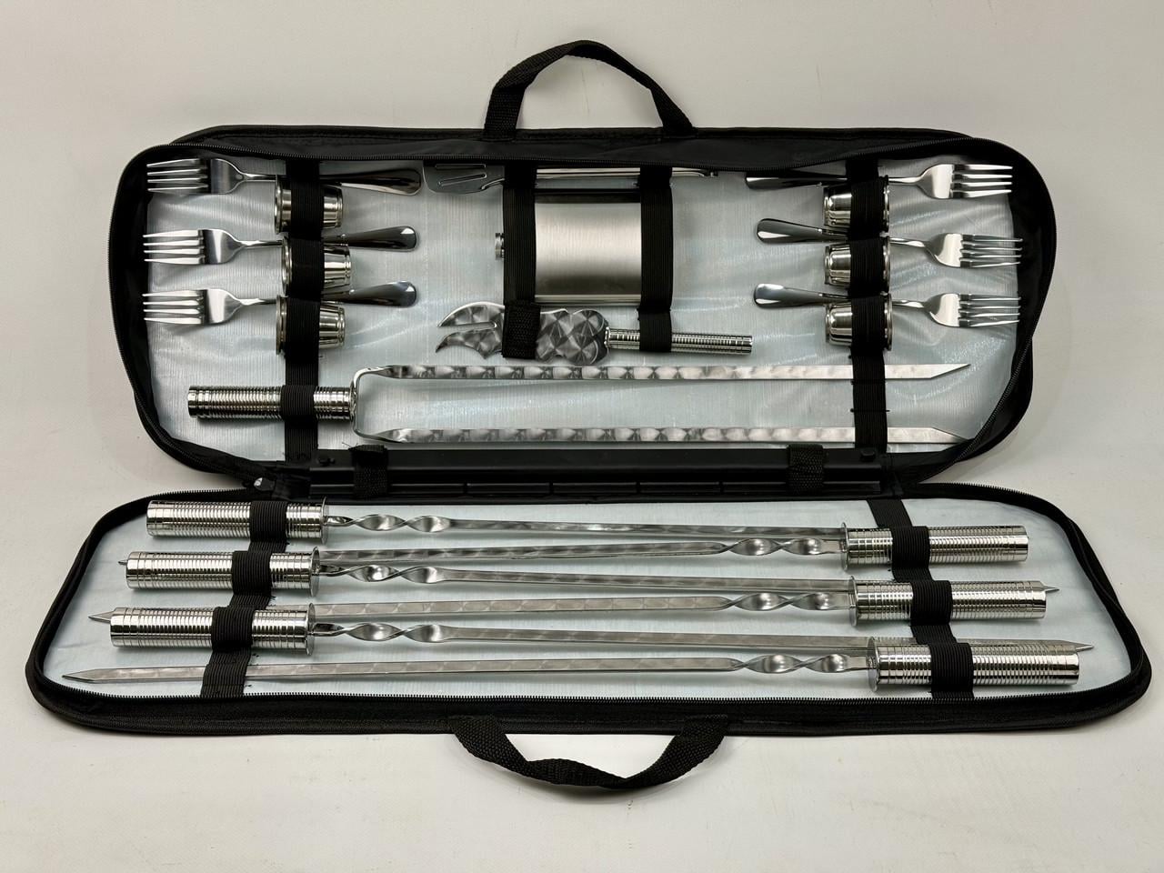 Набор шампуров Grill Master АВАНГАРД из 23 предметов в чехле Черный (168-10-NB-2240)