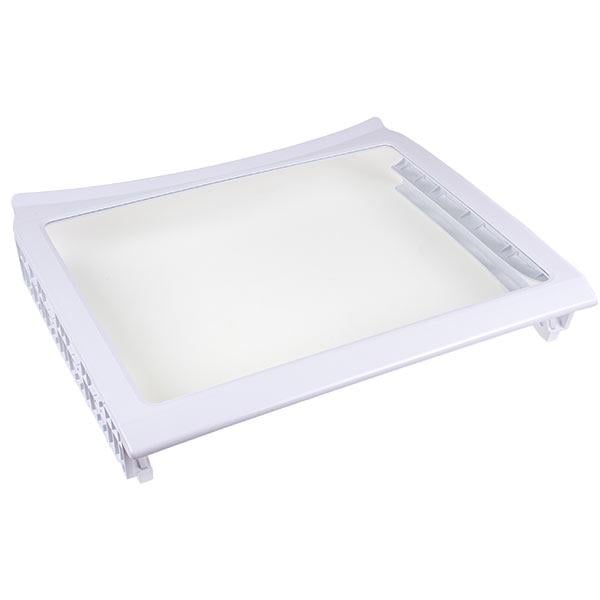 Полка нижняя для холодильника Samsung DA97-06440B 470x395 мм стеклянная с обрамлением