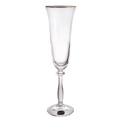 Набор бокалов для шампанского Bohemia Angela Gold 40600/20733/190/2 190 мл 2 шт.