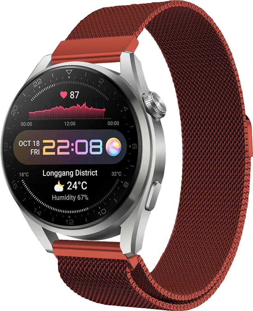 Ремешок Миланская петля Milano Huawei Watch 3 Pro Red (22524)