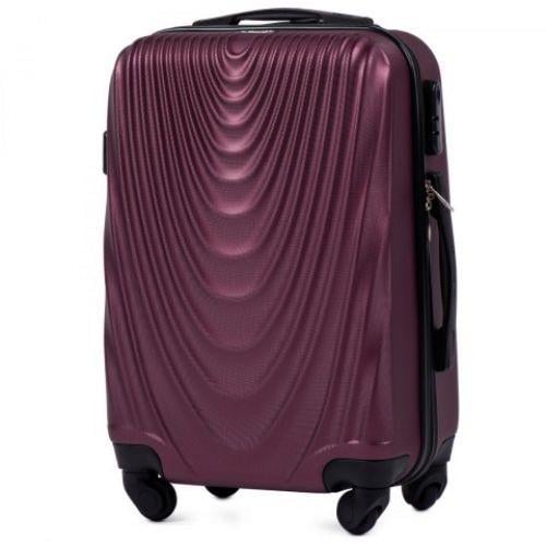 Чемодан пластиковый Wings 304 маленький Бордовый - фото 1 Чемодан пластиковый Wings 304 маленький Бордовый - фото 1